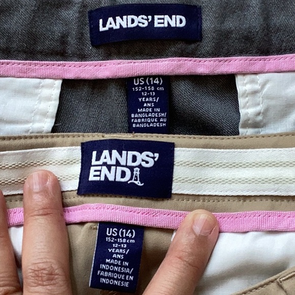BUNDLE Lands end uniform pants and shorts. - Picture 5 of 7